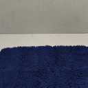 H.VERSAILTEX Navy Blue Bath Rug, Bath Mat Non Slip Bath Mats for Bathroom Floor, Bathroom Rug Extra Thick Chenille Rug 17" x 24" Absorbent Soft Shaggy Washable Dry Fast Plush Rugs for Bathtubs
