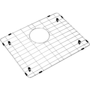 Kitchen Sink Grid and Sink Protectors, Stainless Steel Sink Grids for Bottom of Kitchen Sinks, 17 3/4" x 13 11/16" with Rear Drain for Single Sink Bowl, Sink bottom grid