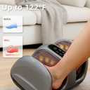 LEERCON Shiatsu Foot Massager with Heat, Foot and Calf Massager Foot Massaging Machine for Home Office Use - Gifts for Mother's Day (Grey)