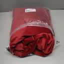 NICETOWN Christmas Red Velvet 108 Inch Curtains and Drapes, Blackout Extra Long Elegant Wall Backdrop Drapes for Holiday Season Home Decoration (52x108, Set of 2, Rod Pocket Design)