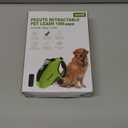 Pecute 32ft Retractable Dog Leash with Poo Bag Holder, Chew Proof Dog Leash with 360 Tangle-Free Extended, Anti-Slip Handle & Quick Brake Button, Suitable for Dogs Up to 110lbs in Weight (Green)