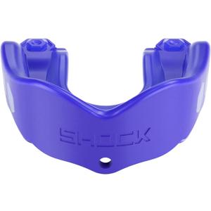 Shock Doctor Mouth Guard Sports, Hockey, Lacrosse, Baseball, Wrestling Moutguard, Gel Max Heavy Duty Protection & Custom Fit, Football Mouth Guard with Strap, Adult & Youth Mouthguard (Blue)