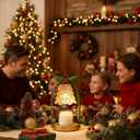 Candle Warmer Lamp Electric Timer: Dimmable Wax Melt Warmer for Jar Candles with 2 Bulbs and Jar Candle,for New Home Bedroom, Gifts for Women (Christmas)