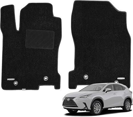 WENNEBIRD Superior Carpet Front Row Floor Mats for 2015-2021 Lexus NX, 0.5-Inch Ultra-Thick, Noise-Reducing, All-Weather Waterproof Anti-Slip – 2-Pc Set