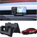 for 2026 Tesla Phone Mount Holder Model Y Juniper Model 3 Highland Accessories 2025-2026 Sunglass Phone Holder for Tesla Interior Accessories Center Console Dashboard Phone Holder Black