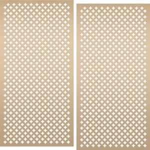 Therwen 2 Pcs 1 x 2 Feet Cloverleaf Aluminum Sheet Gold Cloverleaf Decorative Metal Sheet, 0.04 Inch Thick