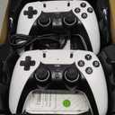 Upgrade Retro Gaming Console Pro, Wireless Retro Game Stick Console with 20000+ Games, Built-in 23 Game Emulators, Video Games Plug and Play with Upgrade Dual 2.4G Wireless Controllers White (64G)