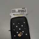 Snowfall Silicone Water Bottle Pouch for Stanley Cup 20/30/40 OZ, Anti-Slip Water Bottle Bag with Elastic Strap for Gym, Hiking and Running, 20-40 OZ Bottle Pocket for Cards, Keys, Phones (Black)