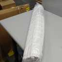 Cordless Woven Wood Roman Shades, 30" W x 64" H, Natural Pearly White
