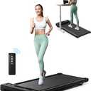 Walking Pad 2 in 1 for Walking and Jogging, Under Desk Treadmill for Home Office with Remote Control, Portable Walking Pad Treadmill in LED Display