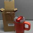 STANLEY Quencher ProTour Flip Straw Tumbler with Leakproof Lid | Built-In Straw & Handle | Cupholder Compatible for Travel | Insulated Stainless Steel Cup | BPA-Free (20 Ounces, Hot Coral Fade)