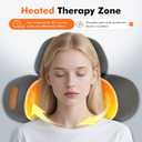 Cordless Electric Neck Massager Pillow for Pain Relief Deep Tissue, 3-in-1 Rechargeable Neck Cervical Traction Device with Heat, Massage, Stretch, Ergonomic Neck Shoulder Relaxer Gifts for Women