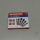 WORKPRO Impact Grade Socket Adapter Set, 1/4", 3/8", & 1/2" Drive, Extension Driver Bit With Holder, for Power Drill to High Torque Impact Wrench, 6PCS