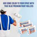 True Blue 18" Professional Paint Roller Covers, 18 Inch, Best for All Types of Painting Surfaces, Refill Bulk Pack (12, 1/2" Nap)