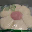 Ivory Flower Decorative Throw Pillows - Cute Daisy Shaped Plush Pillow, 14.9" Soft Floor Seat Cushion