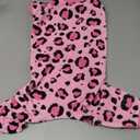 Paiaite Dog Pajamas Onesie: Comfortable Four-Legged Apparel for Small, Medium, & Large Dogs, Polyester Material for Comfort, Wrinkle Resistance, Moisture Wicking, and Stretchiness Pink Leopard XL