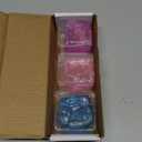 Chridark Ice Cube Fidget Toy for All Ages: 3 Pcs Sensory Squishy Fidget Toys, Square Stress Balls, Classroom Prizes, Anxiety Relief Stress Cube Gift for Kids Teens Adults