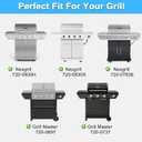 Adviace Replacement Parts for Nexgrill 720-0830H 720-0830X 720-0783E & Grillmaster 720-0697 720-0737, Grill Heat Plates & Drip Pan Grease Tray for Home Depot Nexgrill 4 Burner 720-0830H