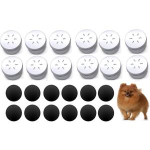 12 Pack Dog Nose Metal Container with 12 Magnetic Dog Scent Work Tins Dog Scent Training Box Dog Scent Training Kit Smell Training Canisters Aluminum Cans for Dogs Training