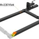 Clamp On Pallet Forks Adjustable Stabilizer Bar, Fits Forks Up to 3"W x 2" H, 13"-23"W Adjustable Length