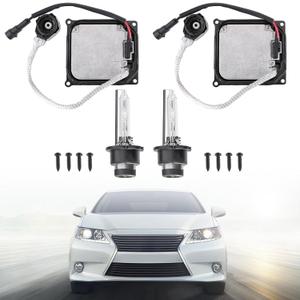 85967-51040 2Pcs Xenon HID Headlight Ballast with Igniter & D4S Bulb for 2006-2014 Lexus IS250 IS350 LS460 RX350 ES350 ES300h GS300 GS350 GX460,Fit for Toyota Prius/Avalon/Venza/Solara 85967-52020