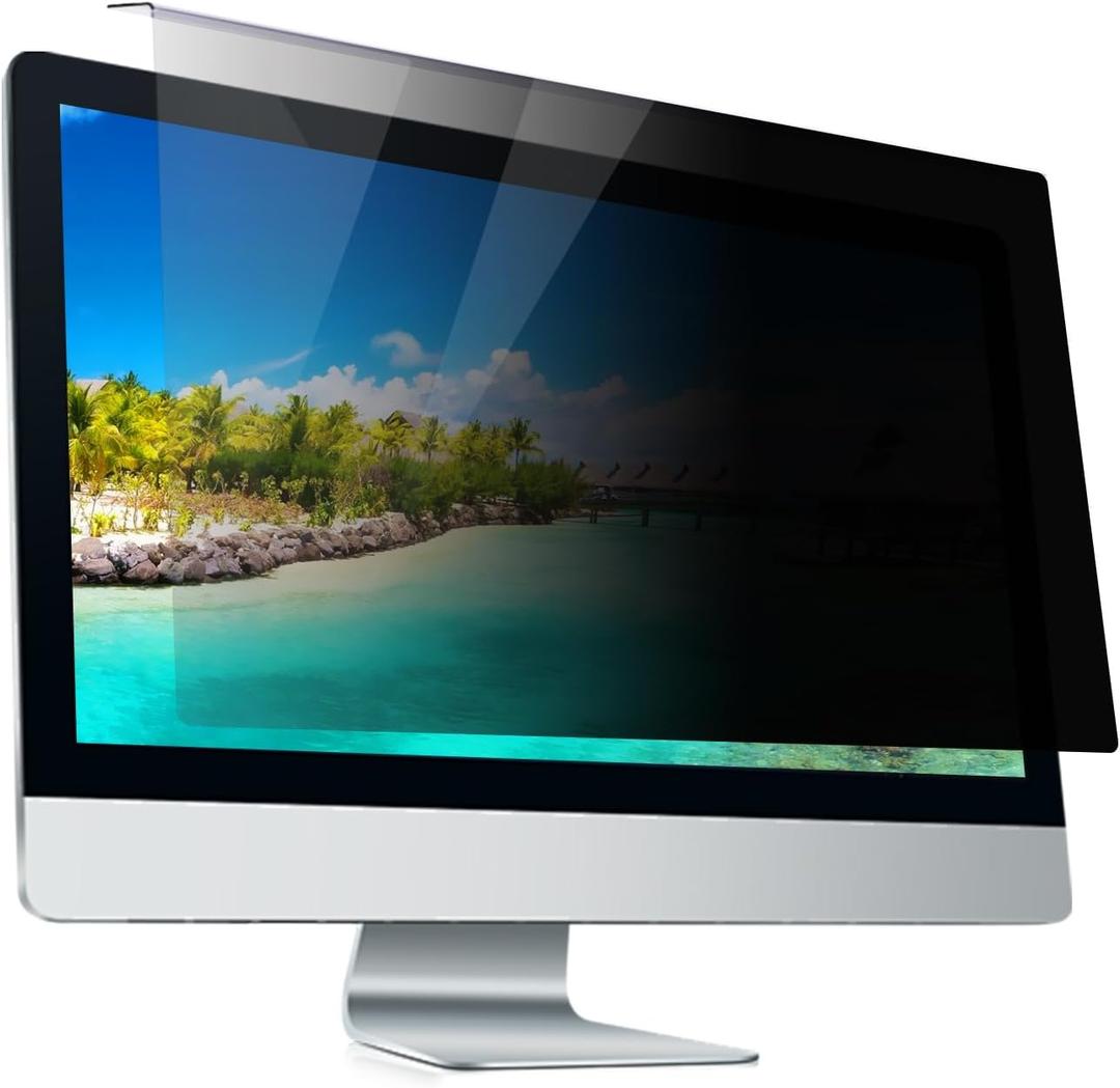 Hanging Computer Privacy Screen Protector for 23, 23.6, 23.8, 24 Inches for 16:9 Widescreen Monitor, Blue Light Blocking Screen Protector Computer Privacy Screen Filter Panel for Desktop Computer