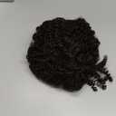 Curly Drawstring Ponytail Extension For Black Women 12" Kinky Curly Hair Ponytail Extensions Human Hair Blend Secure Dual Fixation Ponytail For Gym Workout & Light Sports Daily Use (Deep Brown 120g)