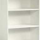 Sauder Beginnings 3-Shelf Bookcase/ Book shelf, Soft White finish, L: 24.57" x W: 11.5" x H: 35.28"