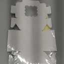 WINKIO 24pcs White Cookie Boxes, 4x4x2.5 Inches Bakery Boxes with Window, for Mini Cake Treat Dessert Pastry Donuts Macaroon Strawberries Chocolate Candy (with Stickers)