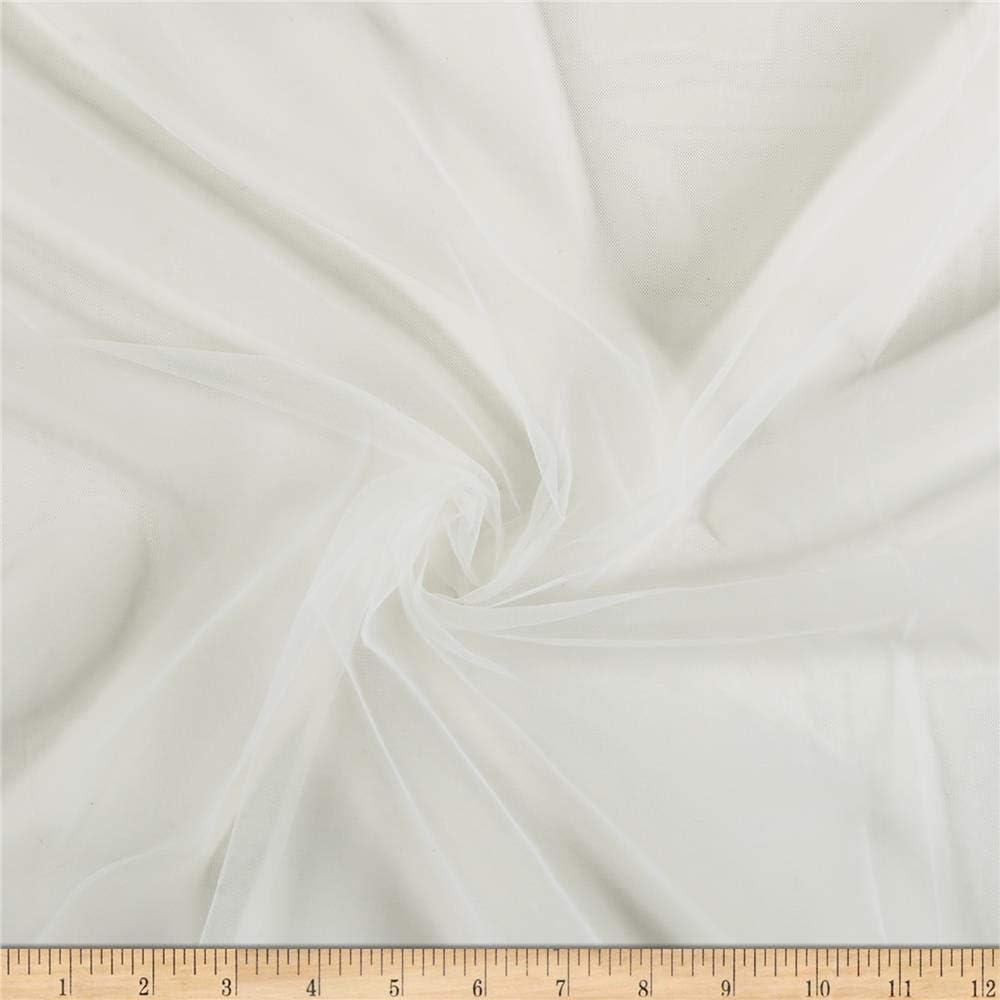 Valentina Textile Inc. Petticoat Hard Net Fabric Stiff Tulle Mesh Can-Can Net Wrap-Around Mesh(25 Yard, White)