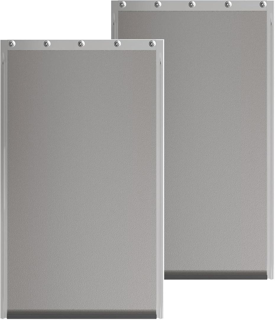 2PACK Large Dog Door Replacement Flaps with Screws - Pet Door Replacement Flap Compatible with Petsafe Freedom Doggie Doors Replacement Flaps PAC11-11039 10 1/8" X 16 7/8", Flexible, No Warped