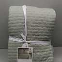 Levtex Home - Cross Stitch Desert Sage Quilt Set - 100% Cotton - King/Cal King Quilt (106x92in.) + 2 King Shams (36x20in.) - Reversible - Cotton Fabric (Sege Green)