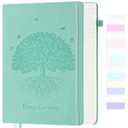 Leather Journal, 7" x 10" Hardcover College Ruled Notebook Journal for Women Men, 340 Page Large Notebooks for Work, Lined Journals for Writing, Thick and Lay Flat, B5 Aesthetic Teal Notebook Gift