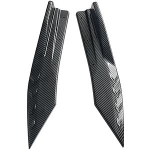 2PCS Universal Rear Diffuser Car Spoiler, Rear Bumper Lip Diffuser Side Skirt Protector Carbon Fiber Side Fender Skirt Spoiler Splitter Exterior Body Trim Kit Anti-Scratch (Carbon Fiber)