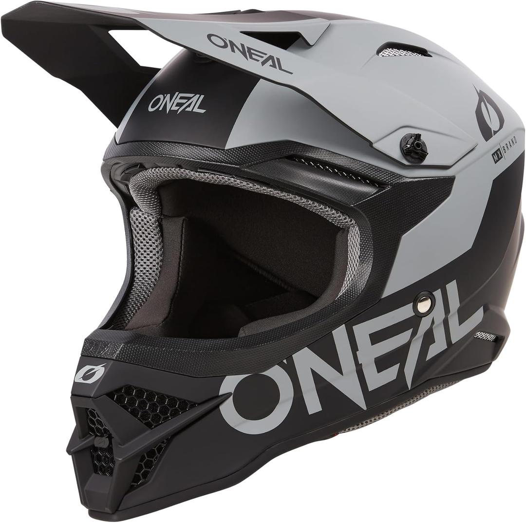 O'Neal 3SRS Helmet Adult Solid Black/Grey (XX-Large)