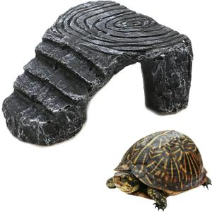 Triangle Climbing Platform Resin Turtle Basking Platform, Tortoise Dock Resting Rock Climbing Ramp Shale Step Ledge
