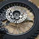 Rim tube tire 80/100-12 3.00-12 12-15MM axle 12"Complete rear wheel For small Dirt Pit Bike Trail Wheel Rim Tire Fits 125-160cc Pit Dirt Bike TTR SSR BBR Includes Brake Rotor and Sprocket