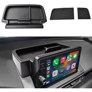 TACOBRO Center Console Dashboard Storage Organizer Compatible with Honda Pilot 2023-2025 Accessories, Pilot Elite/Touring/TrailSport/EX-L Interior Insert Behind Screen Dash Mounted Holders Box Tray