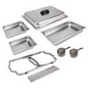 Sterno Buffet Kit Foldable Chafing Dish Buffet Set - Chafing Dishes for Buffet & Catering Food Warmers - Catering Supplies & Food Warming Trays for Buffet Party - 8-Piece Chafing Dish Set