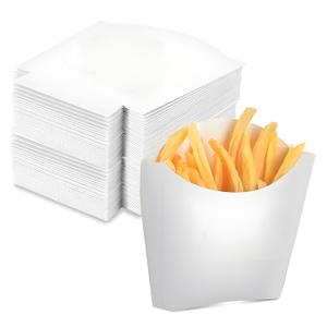 CNQLIS 300 Packs French Fry Holder 4 Oz, Disposable Box, Stackable White Kraft Paper Charcuterie Cups for Onion Rings, Popcorn, Fries, Takeaway, Party