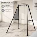 Baby Swing Stand, Foldable Baby Swing Frame, Heavy Duty Metal A-Frame Swing Sets for Most Toddlers Swings/Baby Jumper(NO SEAT) (Black)