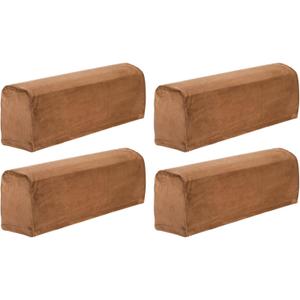 uxcell 4 Pcs Sofa Armrest Covers Stretch Couch Armrest Cover for Chairs Sofas Couch Arm, Scratch-Resistant Sofa Arm Cover, Camel