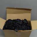 Hotop 40 Pcs Rose Artificial Flowers Bulk with Long Stem,Realistic Silk Fake Roses Bouquet for Home Wedding Centerpieces Party Table Decoration Valentines Gifts(Solid Black)