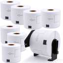 DK-1202 Labels Compatible Brother Die-Cut Shipping Label 62mm x 100mm(2-3/7 x 4 Inches) With One Refillable Cartridge for Brother QL 700 720NW 570 500 Printer and more (300 labels Per Roll, 8 Rolls )