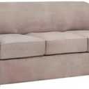 H.VERSAILTEX 4 Piece Stretch Sofa Covers for 3 Cushion Couch Covers for Living Room Slipcovers (Base Cover Plus 3 Seat Cushion Covers) Upgraded Thicker Jacquard Fabric (Sofa, Sand)