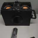 Bluetooth Speaker, 40W (60W Peak) Portable Wireless Speaker with Colorful Lights, Double Subwoofer Heavy Bass, FM Radio, MP3 Player, Bluetooth 5.0, Loud Stereo speakers for Home Outdoor Party Camping