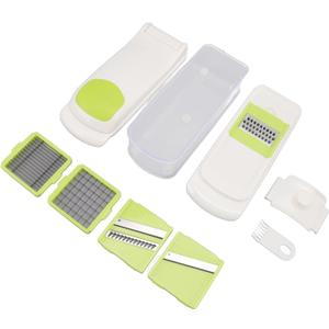 6 in 1 Vegetable Chopper Shredder Manual Handheld Food Chopper Cutter Dicer for Creative Plate Decoration