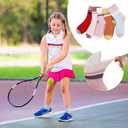 5/6/8 Girls Crew Socks, Back to School Cotton School Uniform Sock for Kids, Cute Soft Breathable Dress Socks