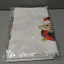 Vintage Santa Christmas Kitchen Towels, Christmas Patchwork Santa Snowflake Decorative Hand Tea Towels for Bathroom, Xmas Winter Holiday Dish Towel Dishcloth, 16x24 Inch