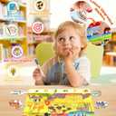 Montessori Preschool Busy Book for Toddlers - Activity Books for Kids Ages 3-5 - Preschool Learning Activities - Workbook Activity Binder - Autism Sensory Toys - Gifts for 3 4 5 6 Year Old Boys Girls